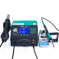 YIHUA 992DA+ LCD Soldering Station Iron Vacuum Pen soldering iron fume extraction BGA Rework Station Hot Air Blow Dryer