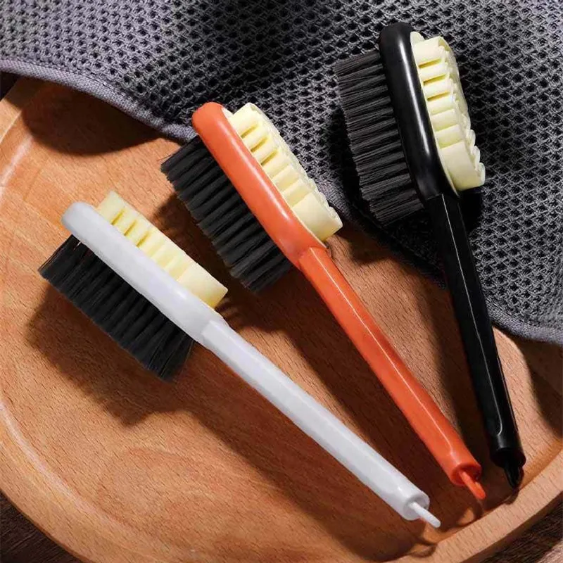 Double-Sided Shoes Cleaning Rubber Brush Multifunctional Cleaning Brush Shoe Accessories  Suede Shoes Boots Clean Brush Tools