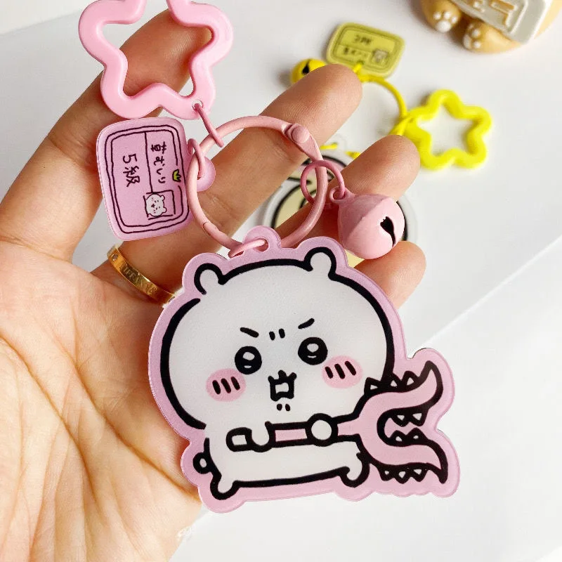 

2026 new Chikawas Hachiware Acrylic Keychain Q Version Cute Cartoon Expression Bag School Bag Backpack Shoulder Bag Pendant