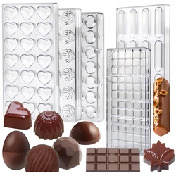 3D Polycarbonate Chocolate Molds Sphere Diamond Chocolate Bombs Bonbons Candy Bar Professional Confectionery Baking Pastry Tools