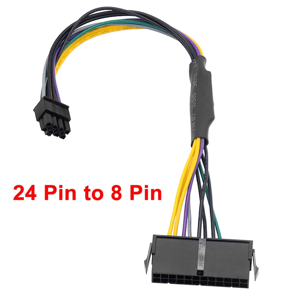 

30CM High quality ATX 24Pin Female To Motherboard 8Pin Male For DELL Optiplex 3020 7020 9020 T1700 Server Adapter Power Cable