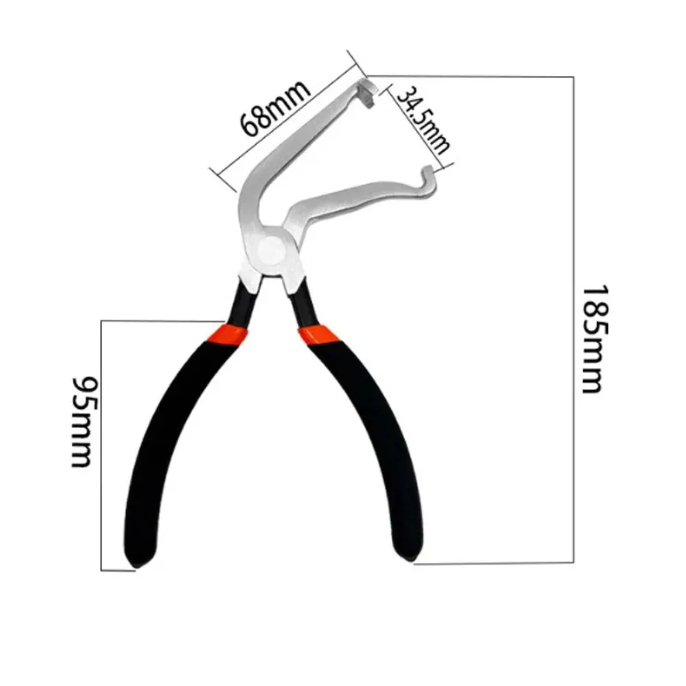 8인치 60도 각도 자동차 전기 연결 해제 플라이어 - 커넥터 및 센서 와이어 플러그 제거용 전문 도구