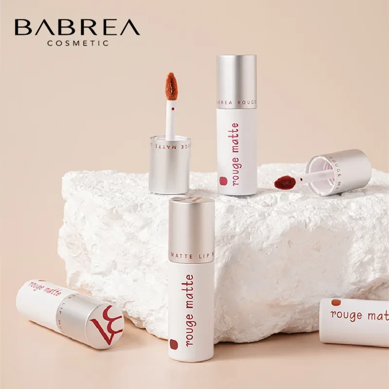 

Origina BABREA Lip Gloss Women Makeup Matte Velvet Make Lipstick Waterproof Long Lasting Lip Tint Lip Glaze Beauty Genuine