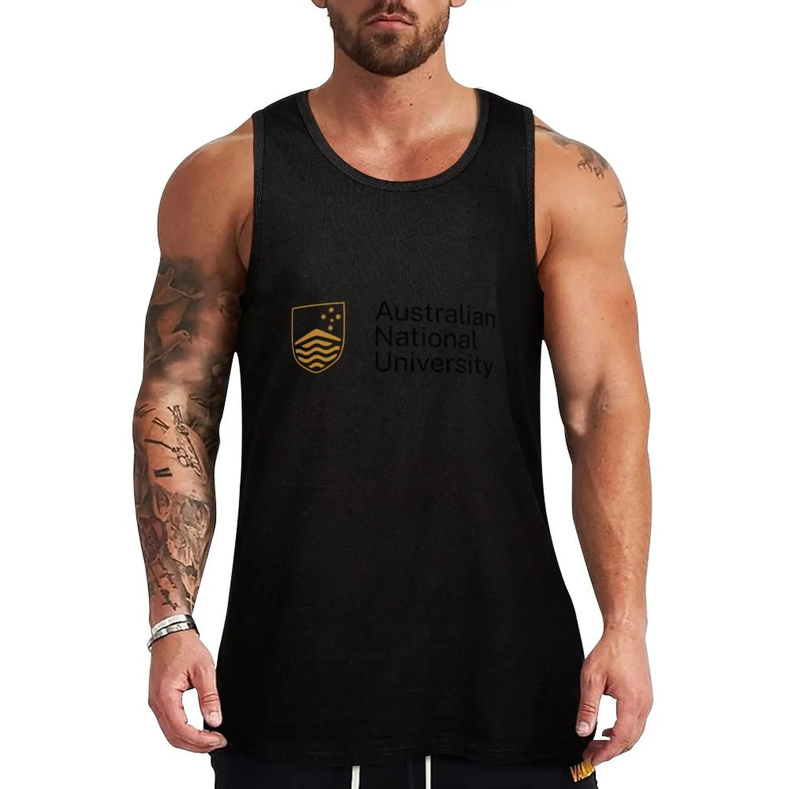 

Australian National University Tank Top Athletic Sleeveless Shirt Gym Workout Quick Dry Tank Top