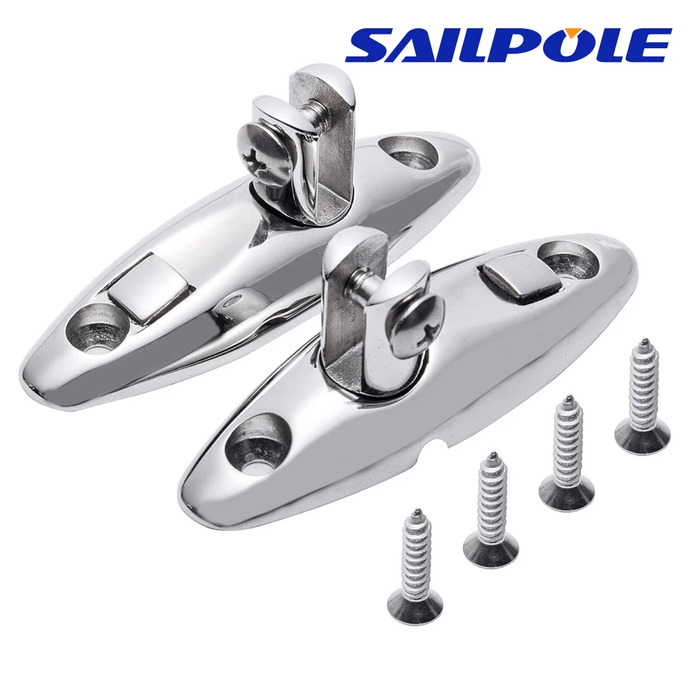 360 Degree Rotation Solid 316 Stainless Steel Boat Quick Release Bimini Top Swivel Deck Hinge Marine Top Hardware