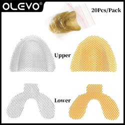 20Pcs Dental Impression Metal Net Trays Denture Reinforcement Mesh Strengthen Upper Lower Teeth Palatal Retention Lab Materials