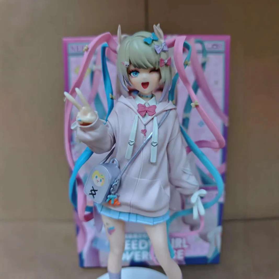 

22cm Pvc Gsc Pop Up Parade Needy Girl Overdose Super Game Figure Model Rain Cute Angel Sauce Desktop Decor Collect Angel Toy Gif