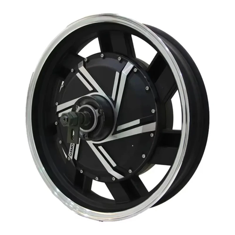 High power disc brake electric motorcycle rear hub motor