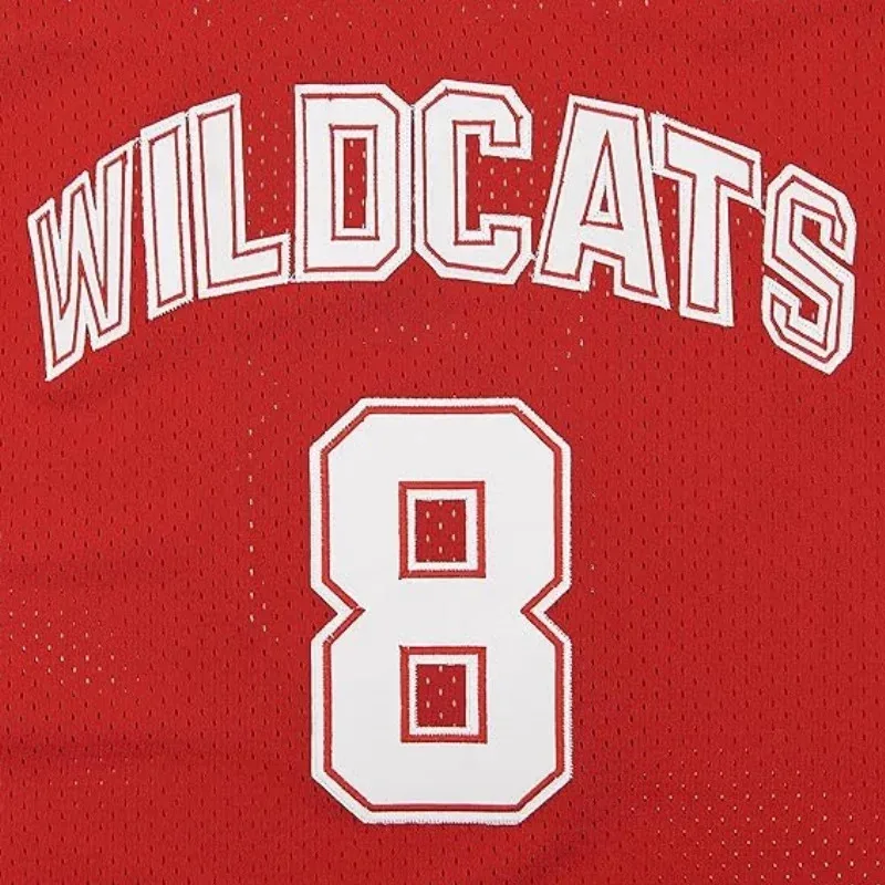 New 2025 Movie Wildcats High School # 8 Chad Danforth Basketball Jersey Sports Shirt Cosplay Mens Tops LOGO 002 Bear House Anime
