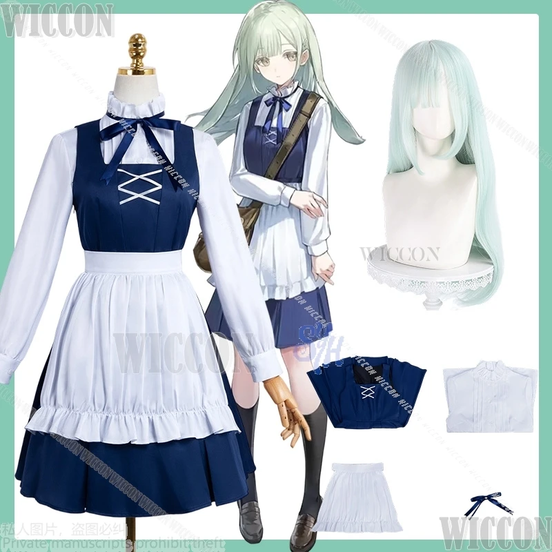 

Wakaba Mutsumi Cosplay Arknights Crossover BanG Dream! Ave Mujica Kawaii Maid Dress Jirai Kei Girl Halloween Carnival Outfit Cos