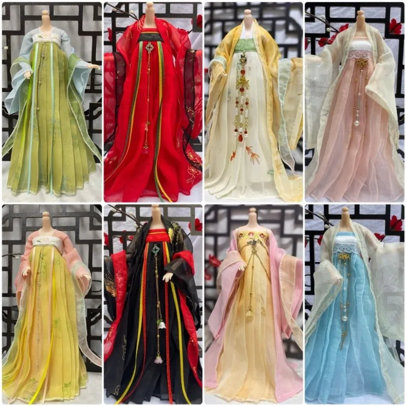 

2026 Original Chinese Style Ancient Style 30cm Doll Clothing Creative Handmade Doll Tang Clothing Hanfu Doll Accessories LJ319
