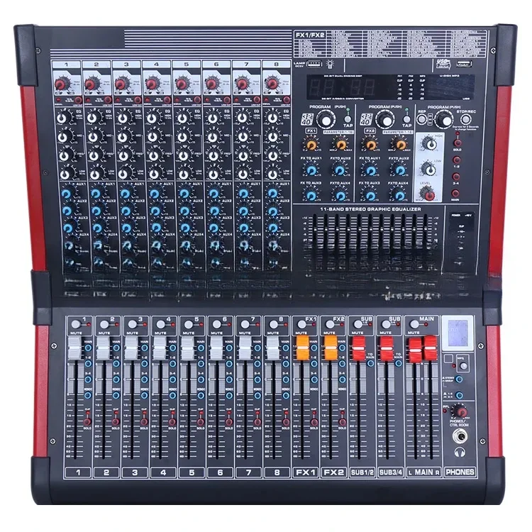 New Professional KS Large Model Mixing Console 8/12/16/24/32 Channel Dual 99 DSP Effect Equalization 4-car Configuration