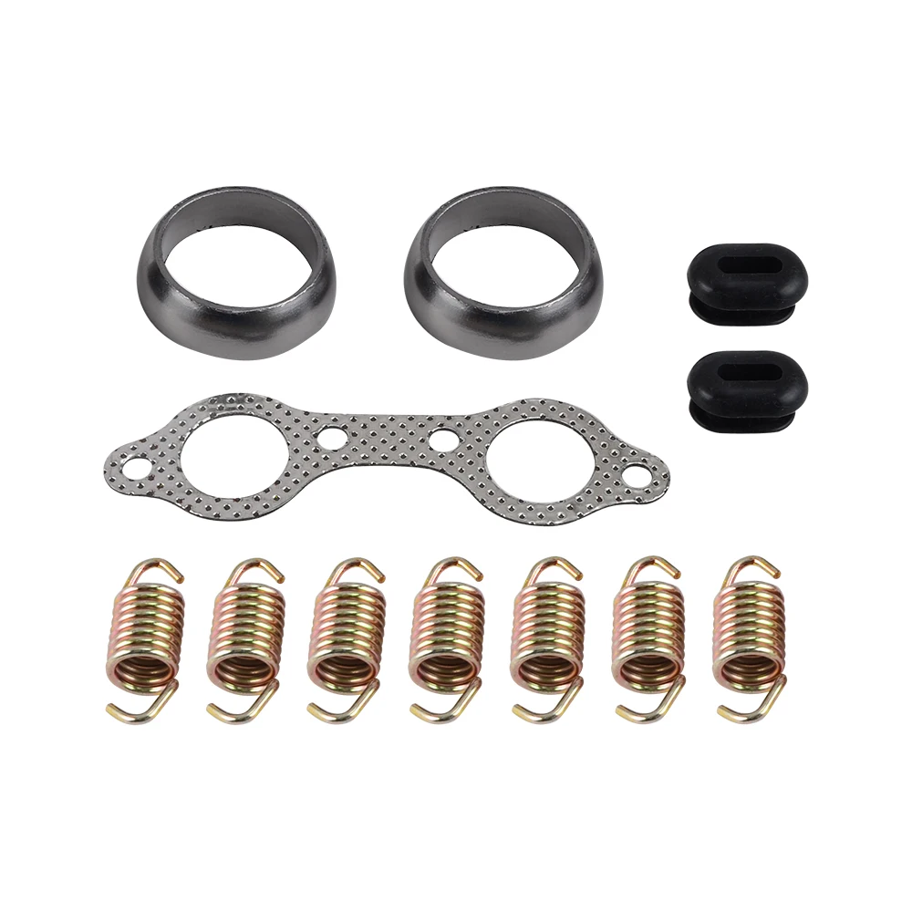 NICECNC UTV Exhaust Muffler Kit for Polaris Ranger RZR 800 EFI 2008 Glue Cushion Seals Manifold Gasket Springs Parts