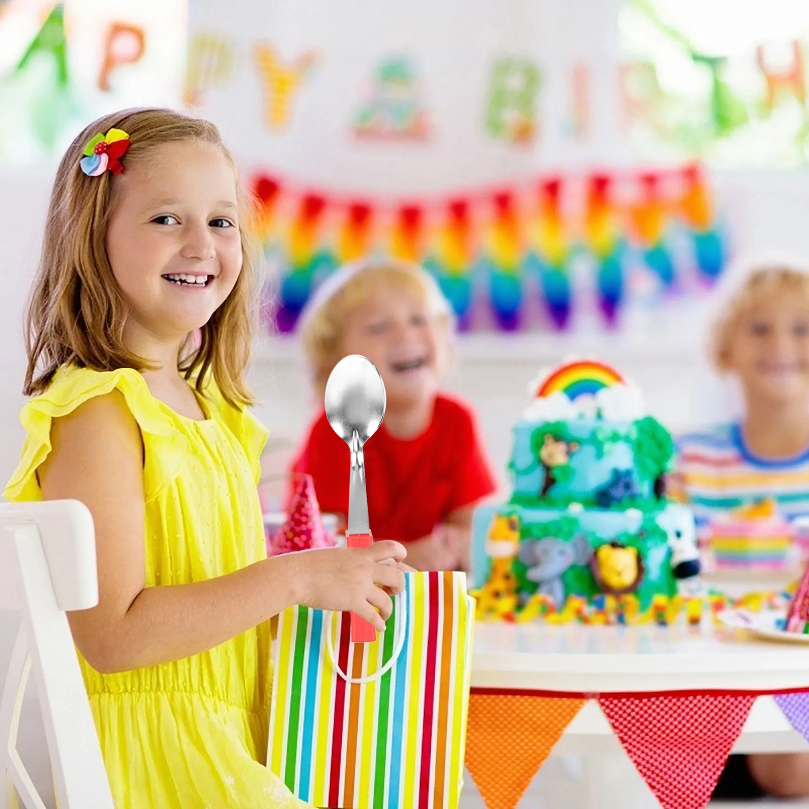 

Musical Spoons Instrument Kids Toys Set Small Musical Spoon Creative Children Performance Christmas Gift