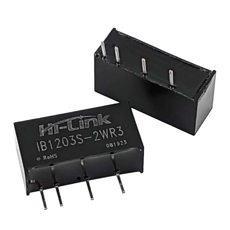 Hi-Link 2W 12V a 3.3V/5V/9V/12V/15V/24V Módulo de fonte de alimentação DC regulado único IB1212S-2WR3 IB1215S-2WR3 DC