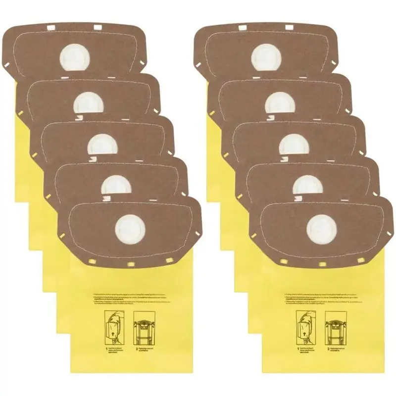 

【HOME TOOL】For Hoover Commercial For MPWR 40V Cordless Back Vacuum AH10232 Sealed Collar Vacuum Bags 10Pcs For Models CH93619, C