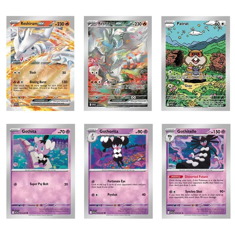 4-36Pack 40-360PCS English Pokemon Card Black Bolt White Flare Booster Box Battle Pokemon Trade Card Transaction Gift