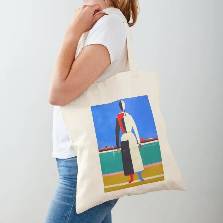 

KAZIMIR MALEVICH - Woman With a Rake 1928 HD Original Tote Bag Big bag women tote bag men Women bags