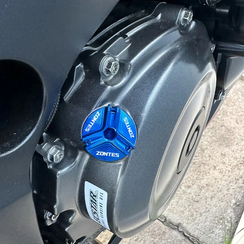 ل ZONTES 368G 368D 368E 368M 368K 350D 350E 2023 2024 2025 CNC دراجة نارية زيت المحرك غطاء فتحة التعبئة غطاء قابس الزيت
