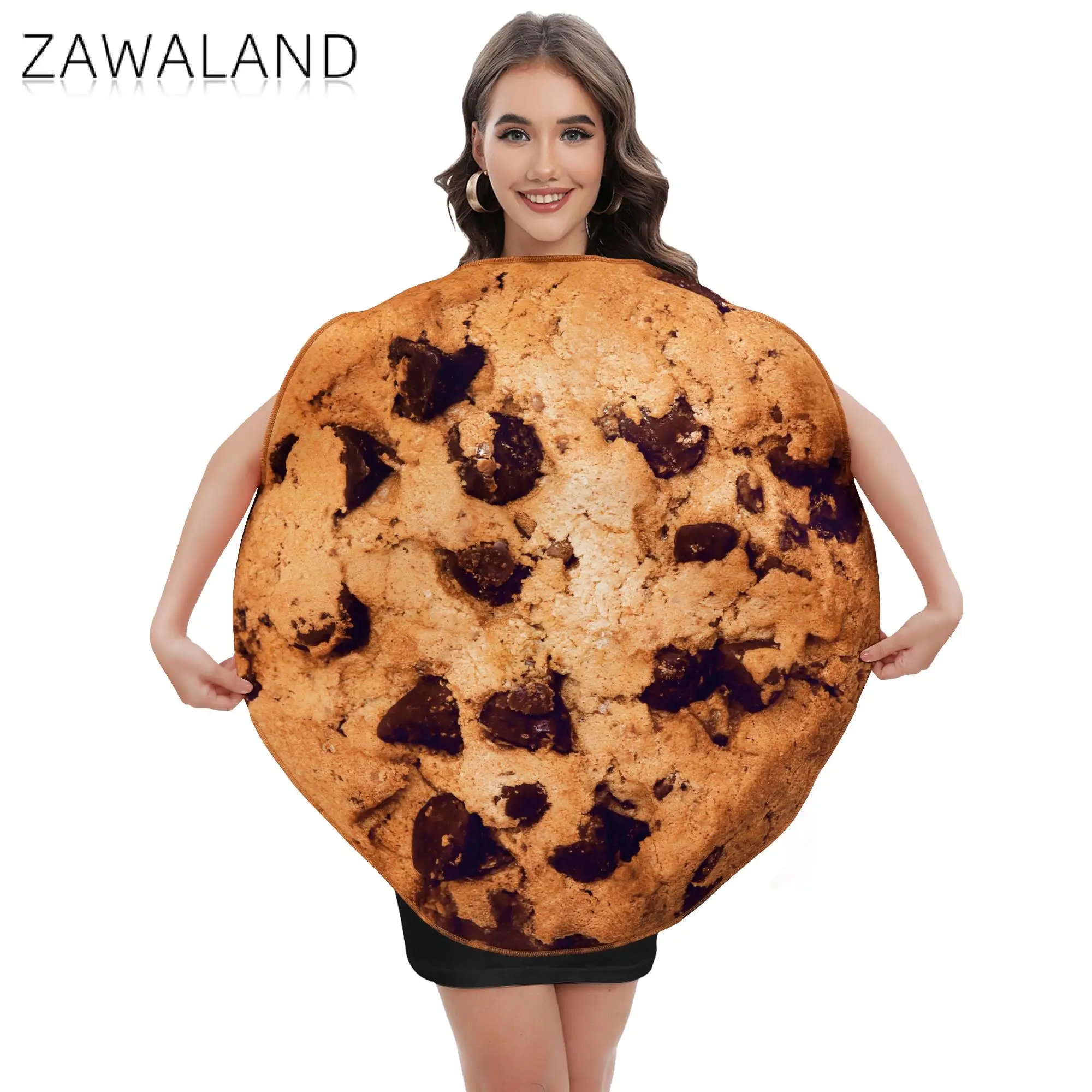 Zawaland Cookie Cosplay Costume adulto Kid Halloween Suit Fancy Food Party Clothes carnevale travestimento indossare abiti da festa Unisex