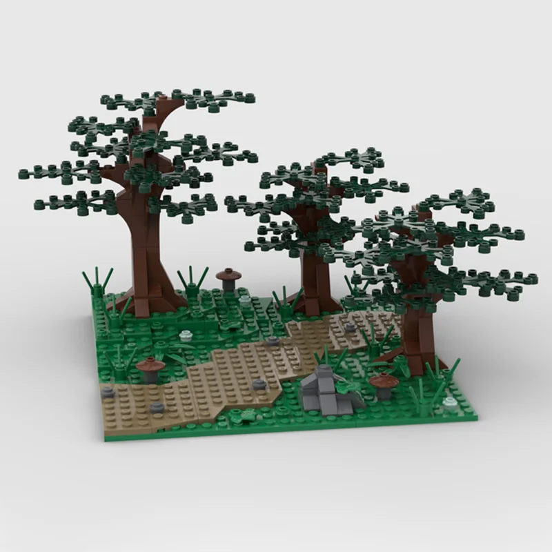 

Popular Movie Model MOC Building Bricks Mysterious Forest Trail Modular Technology Gifts Holiday Assemble Children Toys Suit
