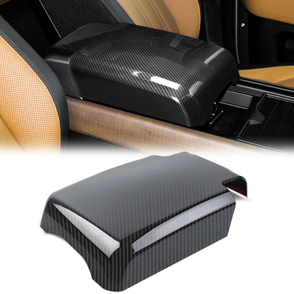 

For Land Rover Defender 110 2020 car armrest box cover center console carbon case auto seat interior parts styling decoration