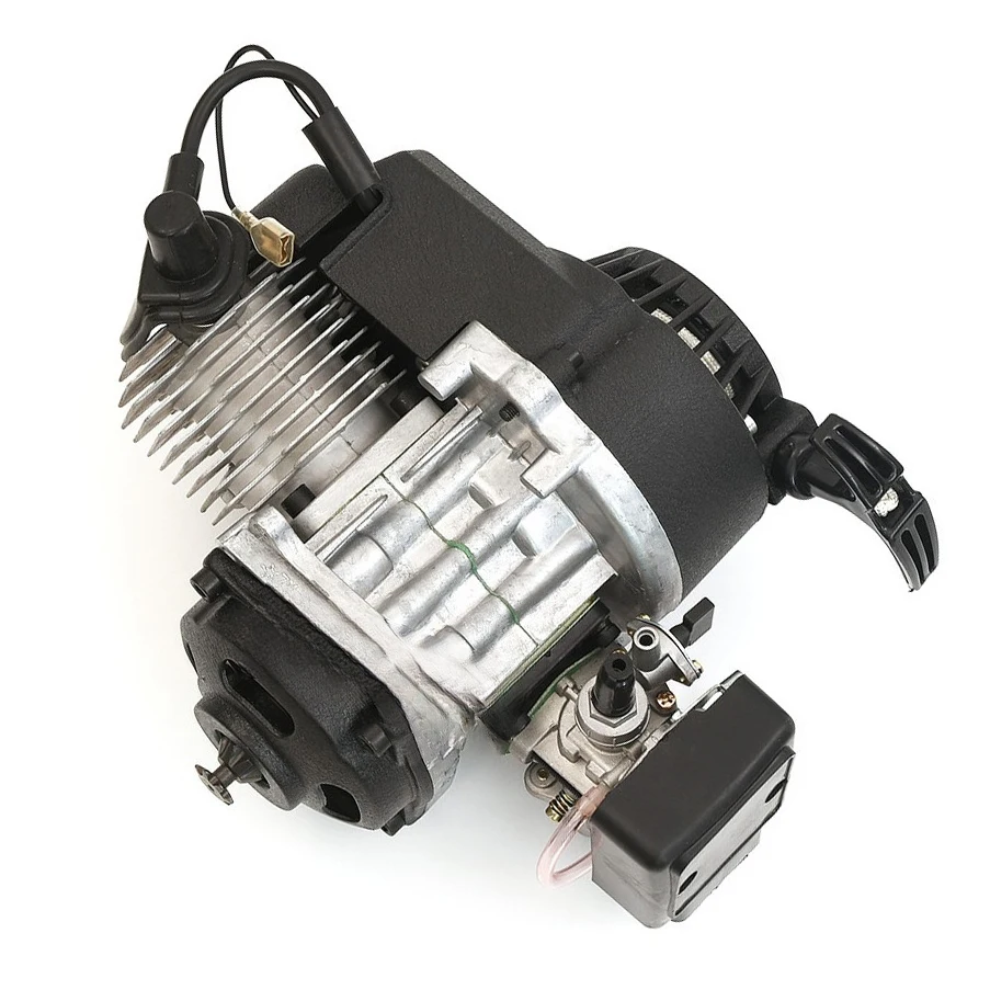 2 Stroke 49cc Pull Start Engine 25H Sprocket Motor Transmission Engine Air Fits Filter Mini Pocket Pit Quad Dirt Bike Moto ATV