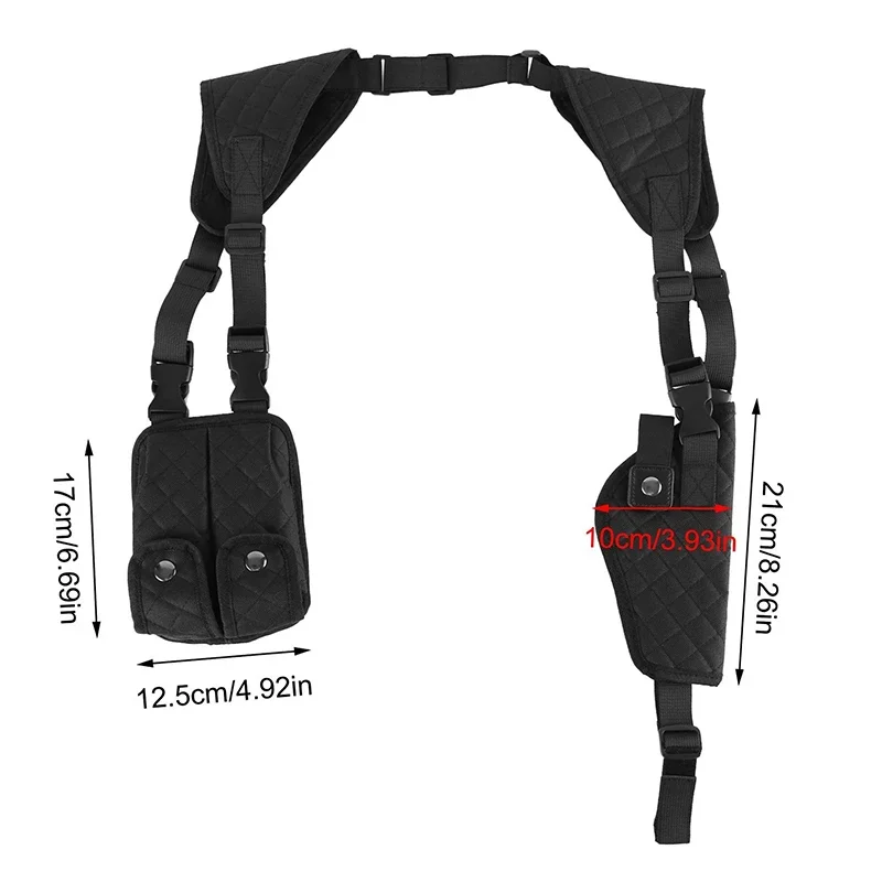 Universal Shoulder Holster Combat Tactical Concealed Carry Pistol Adjustable Holster Neoprene Breathable Padded For Glock 17 19