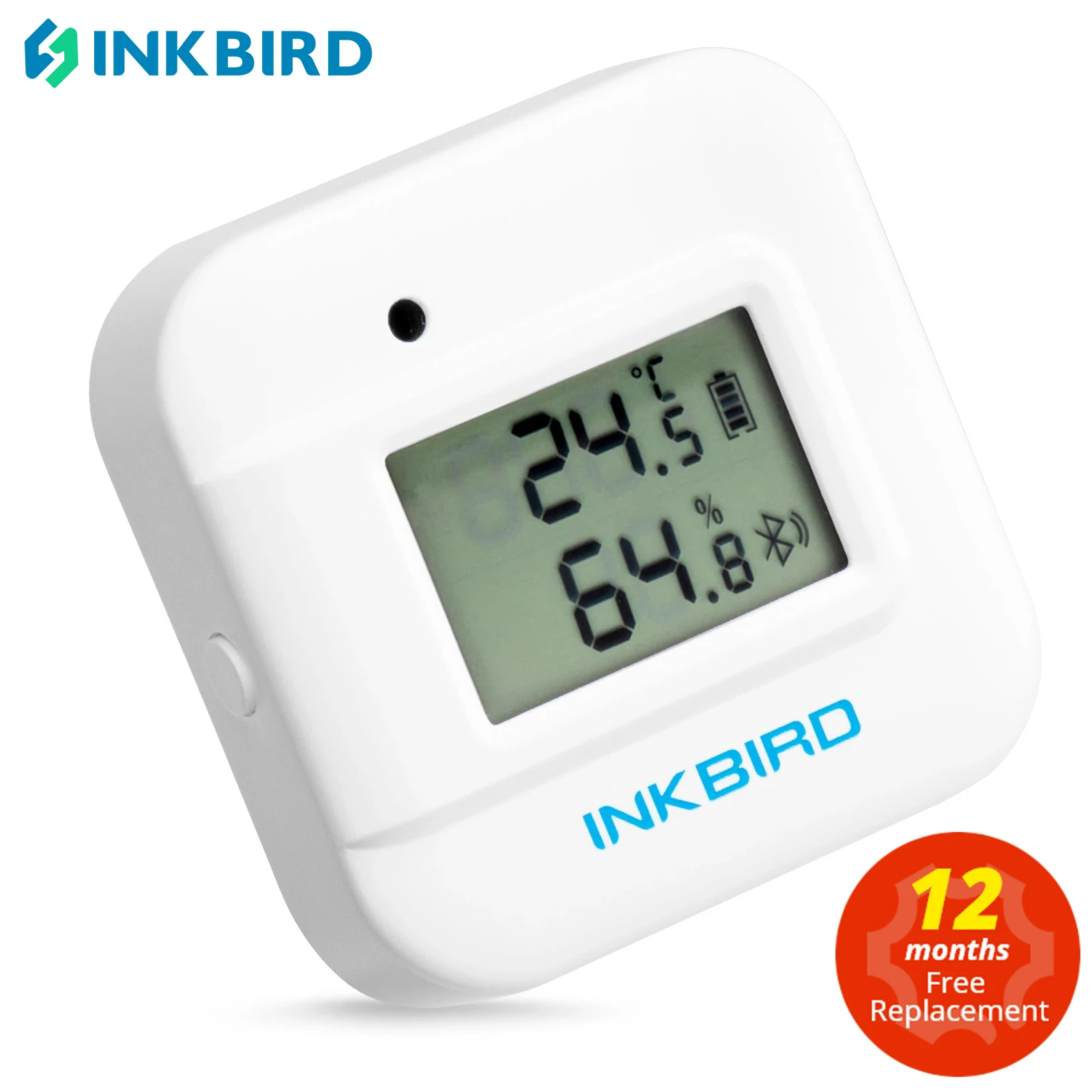 INKBIRD IBS-TH2 Plus Bluetooth Thermometer&Hygrometer with Alerts External Temperature Sensor for Baby Home Weather Station Data