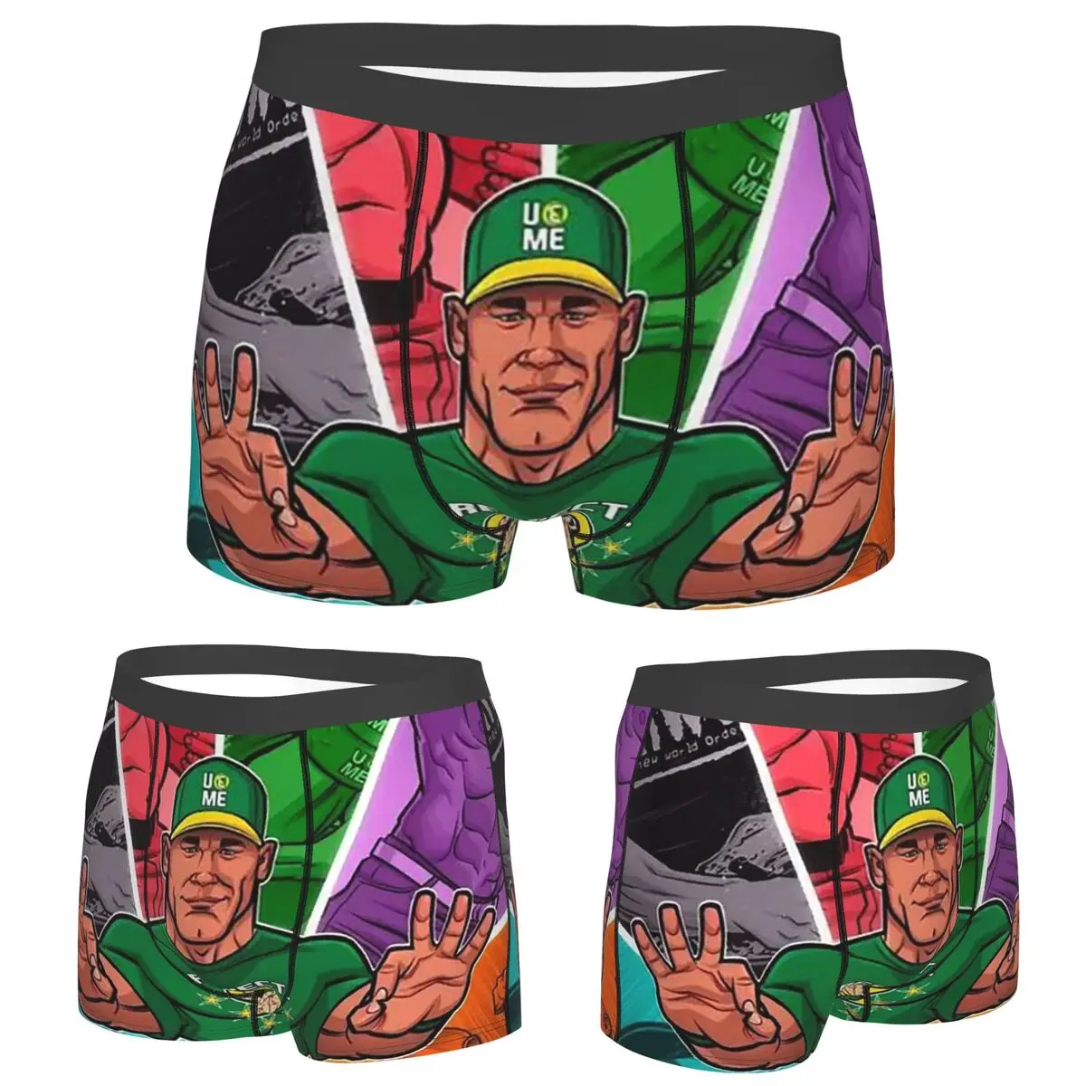 

Трусы-боксеры, шорты John Cena Respect Earn It, трусы-боксеры с героями мультфильмов, мужское мягкое нижнее белье для мужчин, подарки бойфренду