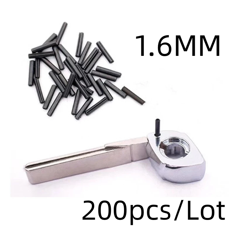 200pcs 1.6MM Pin For KEYDIY VVDI Car Key Blade Fixing Pin Bolt Car Key Embryo Latch Remote Key Blade with strong Iron Pin