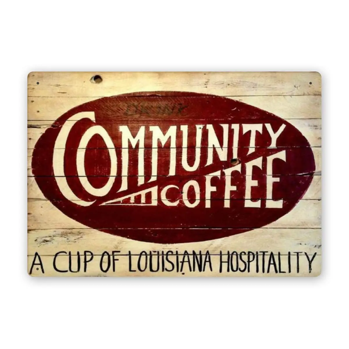 Оловянная вывеска для кофе, кухни, Новый Орлеан, Настенный декор, металлическая фотопанель, домашнее настенное искусство, Постер в стиле ретро, 8X12 дюймов