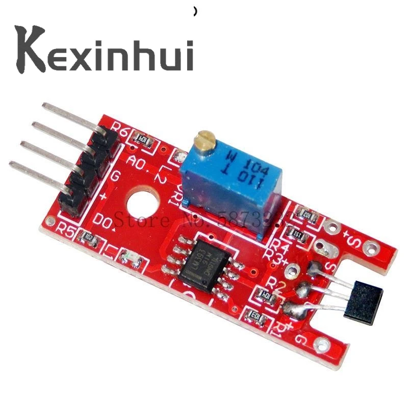 4pin KY-024 Linear Magnetic Hall Switches Speed Counting Sensor Module diy Starter Kit KY024 for arduino