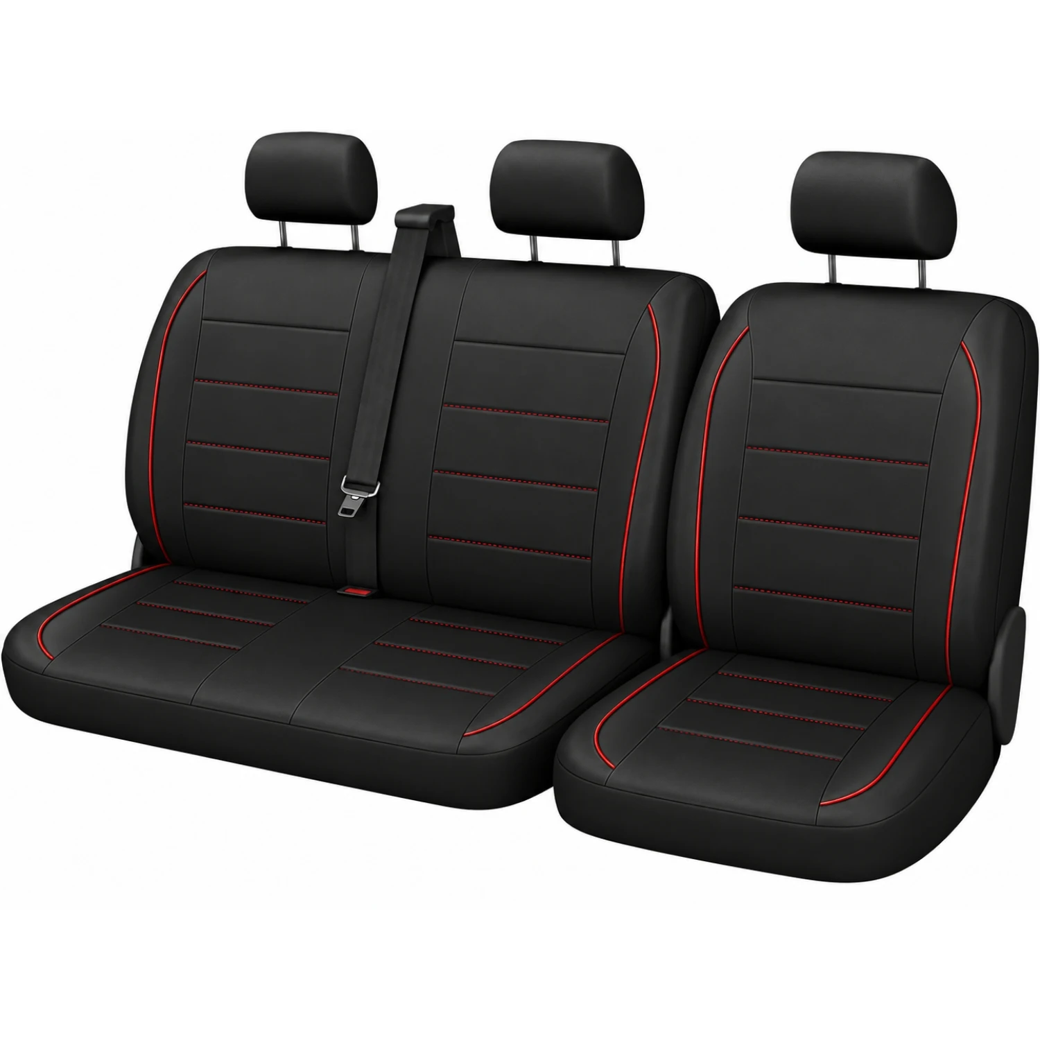 PU Leather Truck Seat Covers Waterproof Heavy Duty Truck Seat Protector Durable Split Bench Seat Cover for Most Pickup Truck