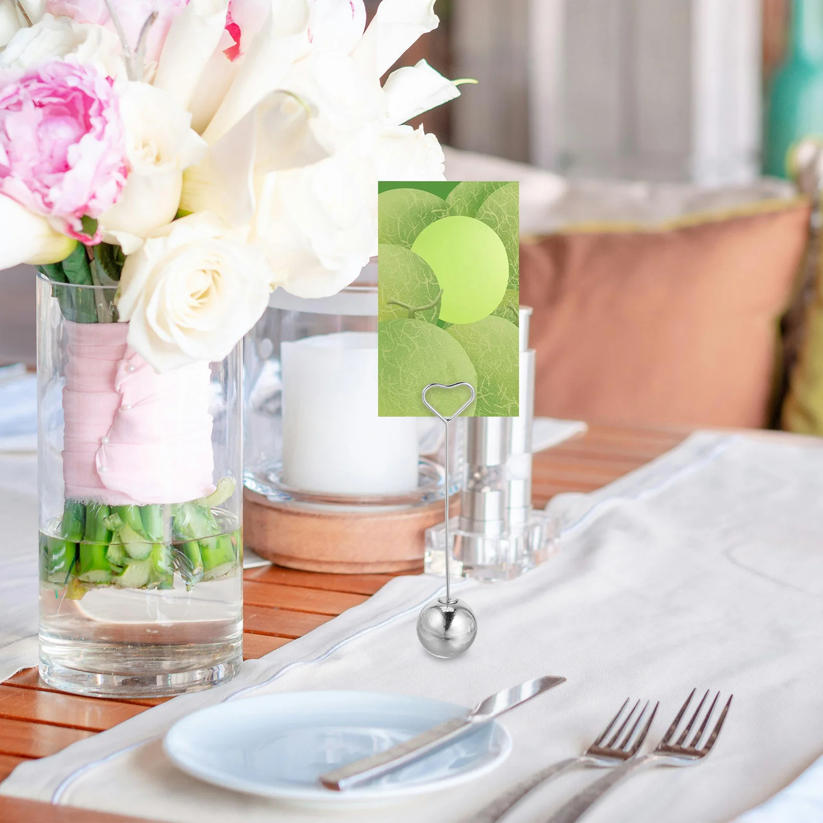 Metal Base Photo Clip Detachable Desktop Memo Holder Creative Place Card Holder Wedding Table Number Display Photo Clip