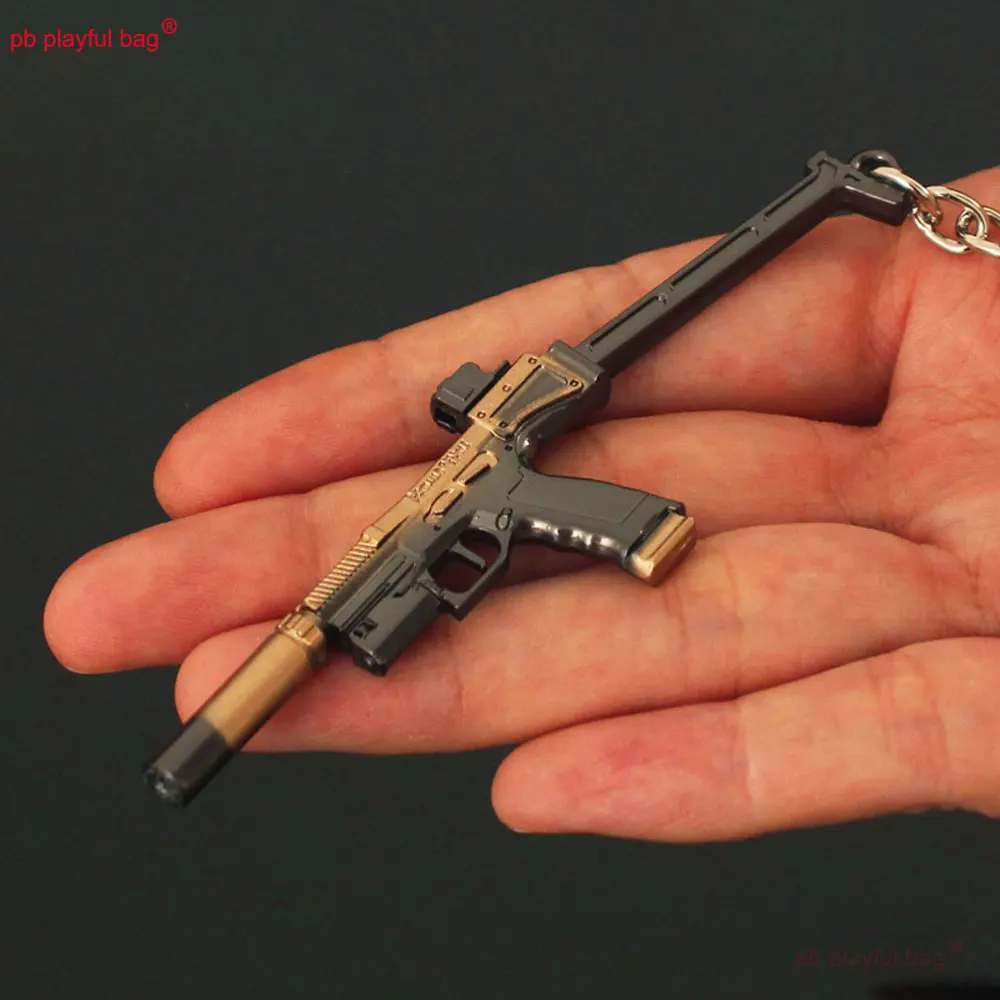 مصغرة USM-AI مسدس نموذج 9 سنتيمتر سبيكة بندقية المفاتيح قلادة تحصيل حلية عمل أرقام الاطفال اللعب هدايا عيد ZG417