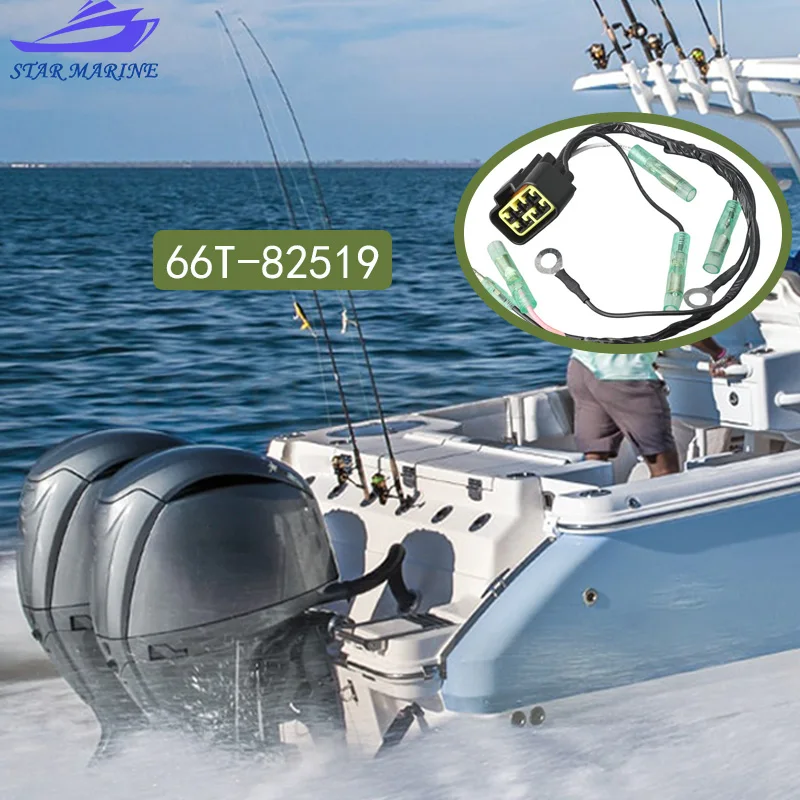 

66T-82519 CDI Unit Cable For Yamaha Boat Engine Parsun Hidea Powertec 2 Stroke 40HP 66T-82519-00 Accessories Replaces