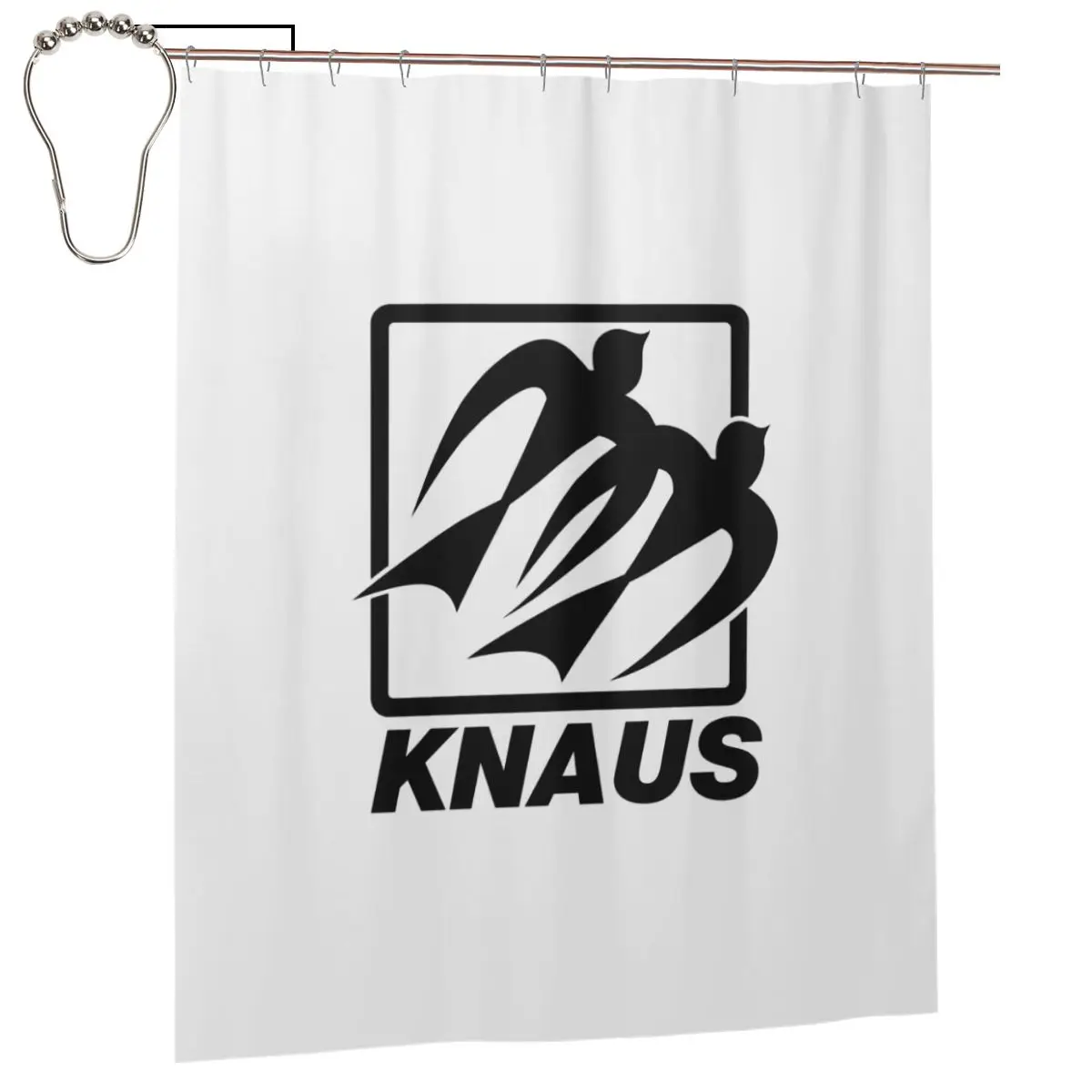 

Knaus Caravan Shower Curtain Bathroom Polyester Waterproof Bath Curtains with Hooks