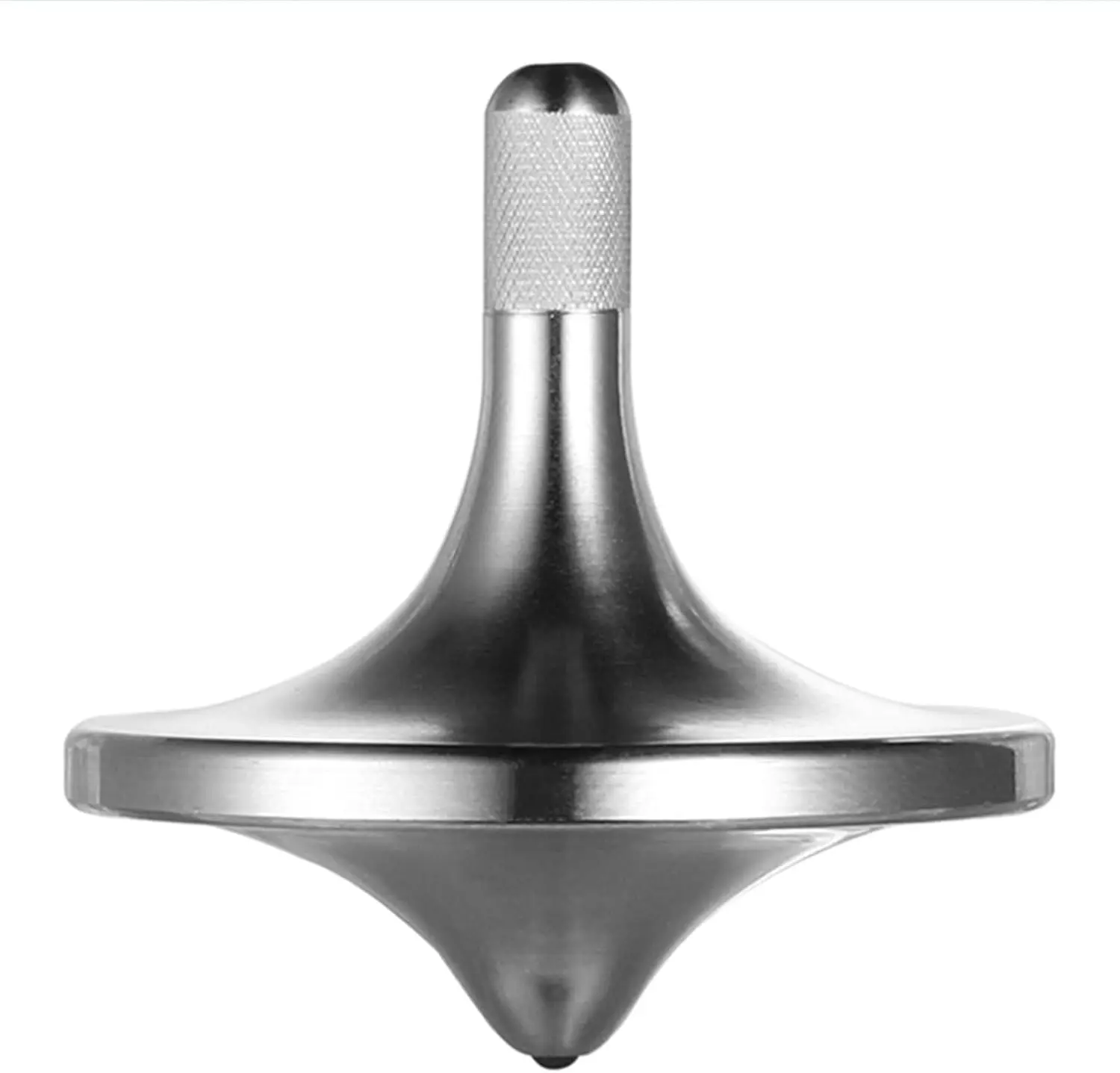 

Precision Stainless Steel Spinning Top, 6+ Min Spin Time, Perfect Balance Desk Toy (Silver, 34mm)