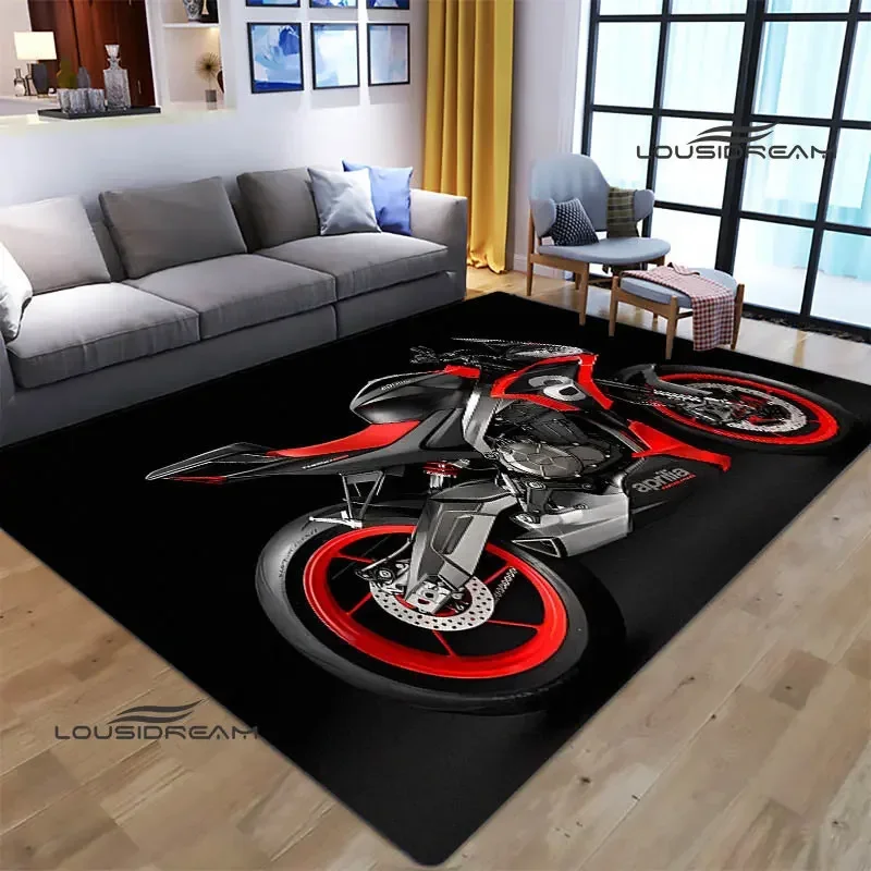 

Мотоциклетный декоративный ковер Aprilia для спальни, коврик для гостиной, коврик с рисунком аниме, нескользящий ковер, подарок на день рождения