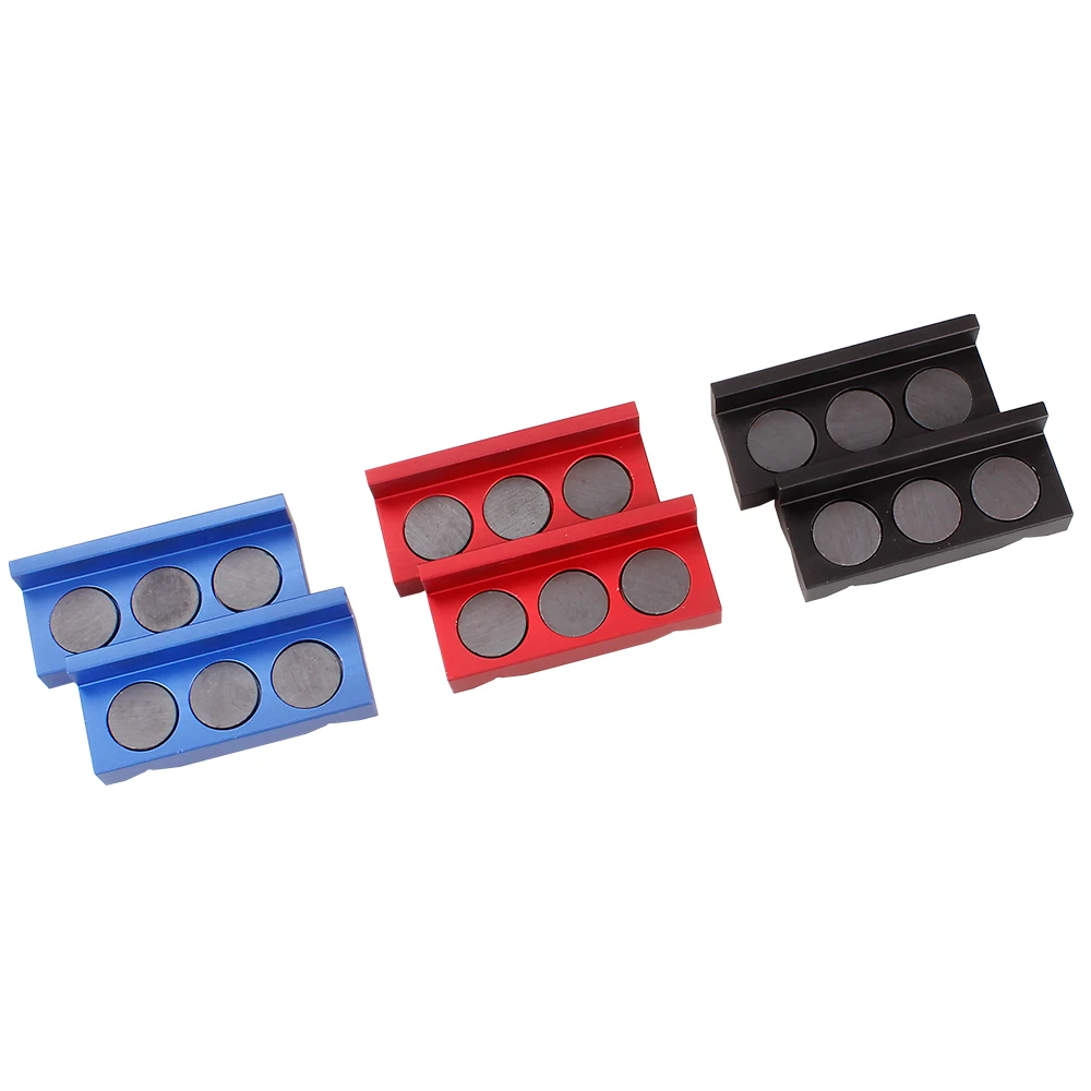 Aluminum Magnetic Vise Jaw Protective Inserts For AN Fitting Magnetized Line Separator Soft Jaw Insert EM1043