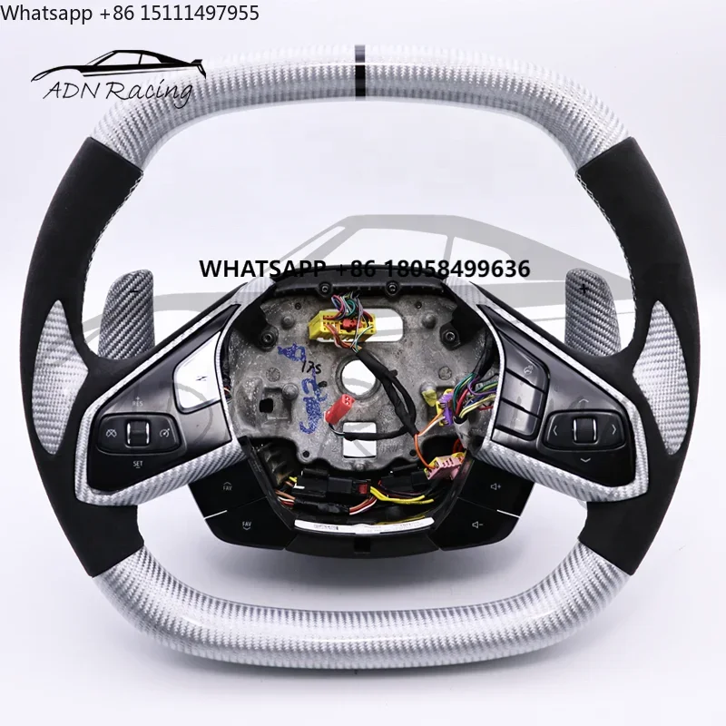 Customized Carbon Fiber Steering Wheel for Corvette C8 Stingray Z06