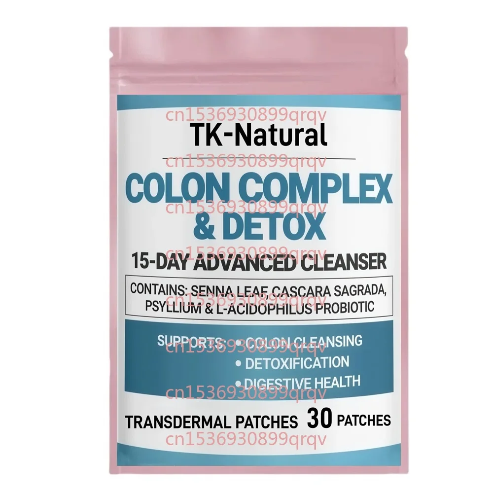 30 remendos de limpeza de cólon e desintoxicação natural remendos transdermicos para alívio da constipação e digestão suporta perda de peso