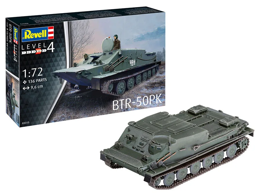 

Комплект масштабной модели Revell 03313 BTR-50PK Гусеничный бронеавтомобиль 1/72