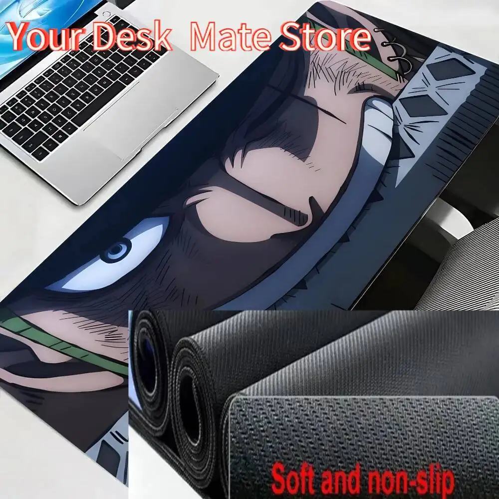R-Roronoa Z-Zoro One Piece Mousepad Mauspad Mäuse Teppich Bürozubehör Schreibtischunterlage Mauspad Tastatur Gaming PC Matten