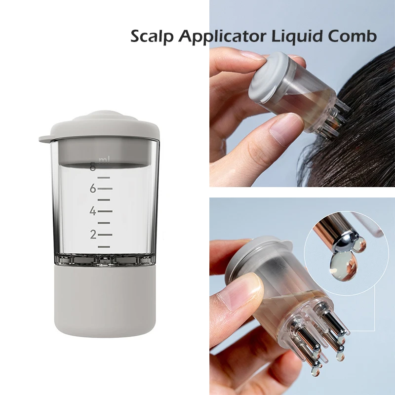 

Scalp Applicator Comb for Medicine Scalp Head Fluid Comb Essential Oil Hair Treatment Device Hair Massager Brush Growth for Head