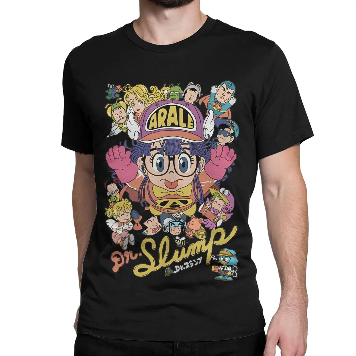 Men\'s Arale Dr.Slump T Shirt Cotton Clothing Fun Short Sleeve O Neck Tees Original T-Shirts