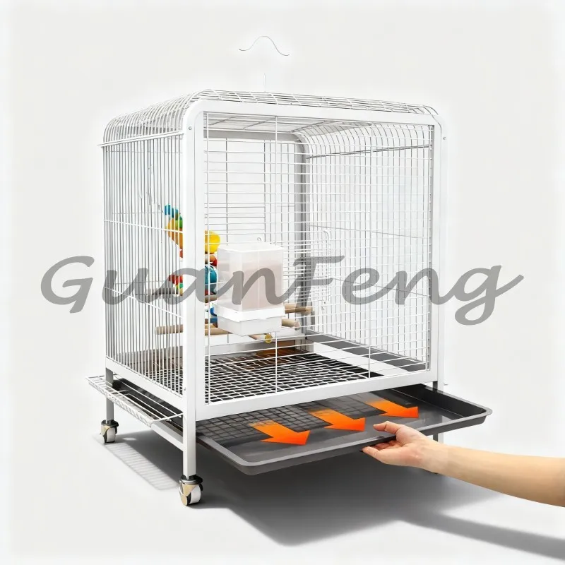Large Bird Cage Villa, Multi-functional Indoor Parakeet Breeding Pet House, Pet Bird Products To Decorate Habitat