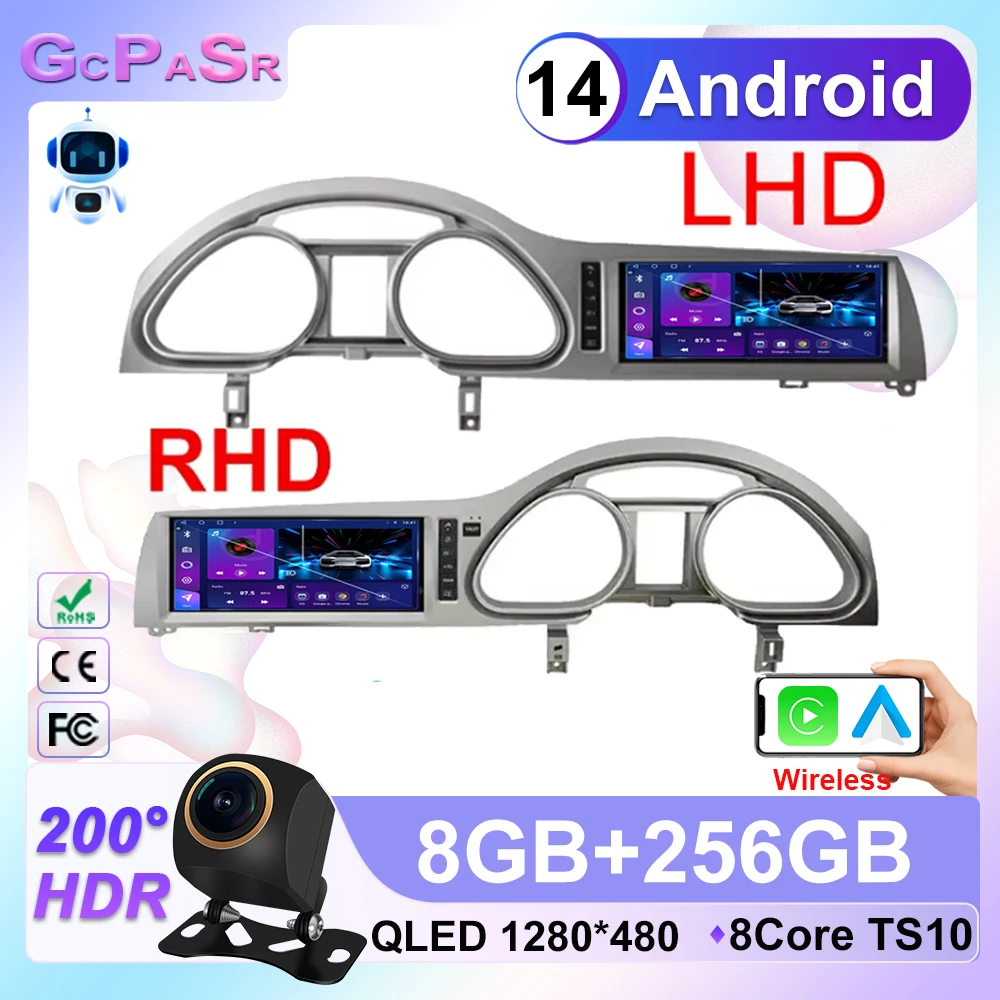 Android 14 Multimedia Player Carplay For Audi Q7 4L 2005-2015 MMI 2G 3G LHD RHD Auto Radio Stereo GPS Navigation NO 2 din DVD