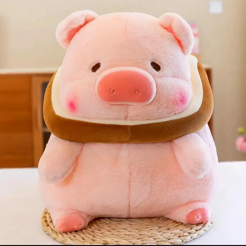 30-50cm New Pig Bread Plush Toy Stuffed Soft Animal Piggy Toast Pillow Birthday Gift Toys Girlfriend